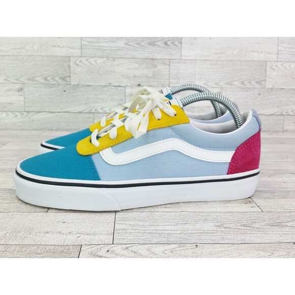 Women's Vans Old Skool Yacht Club Colorblock Canvas Suede Shoes Sneakers 7.5 - Picture 2 of 15